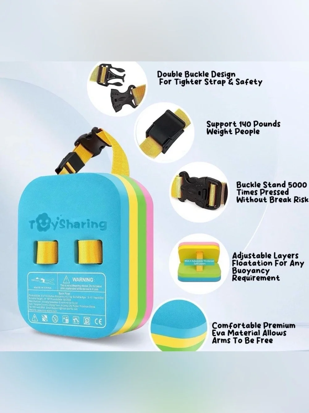 Toy sharing swim float